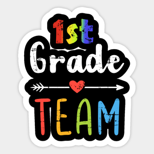1st Grade Team Back To School Student Teacher Squad Sticker